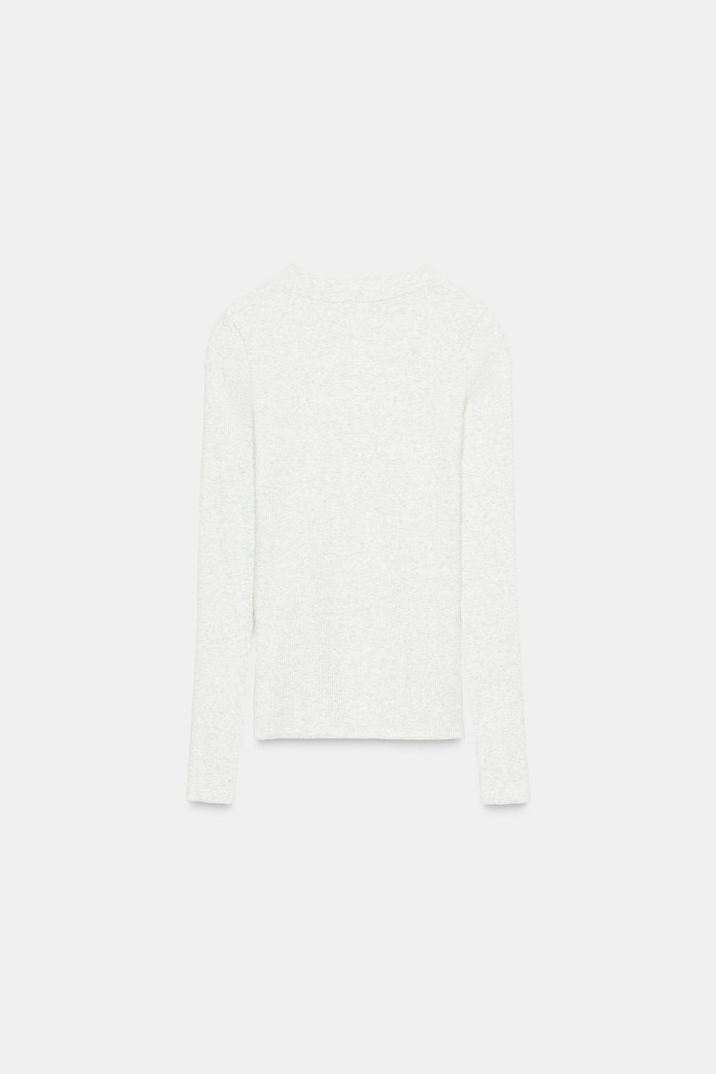 LONG SLEEVE RIBBED T-SHIRT