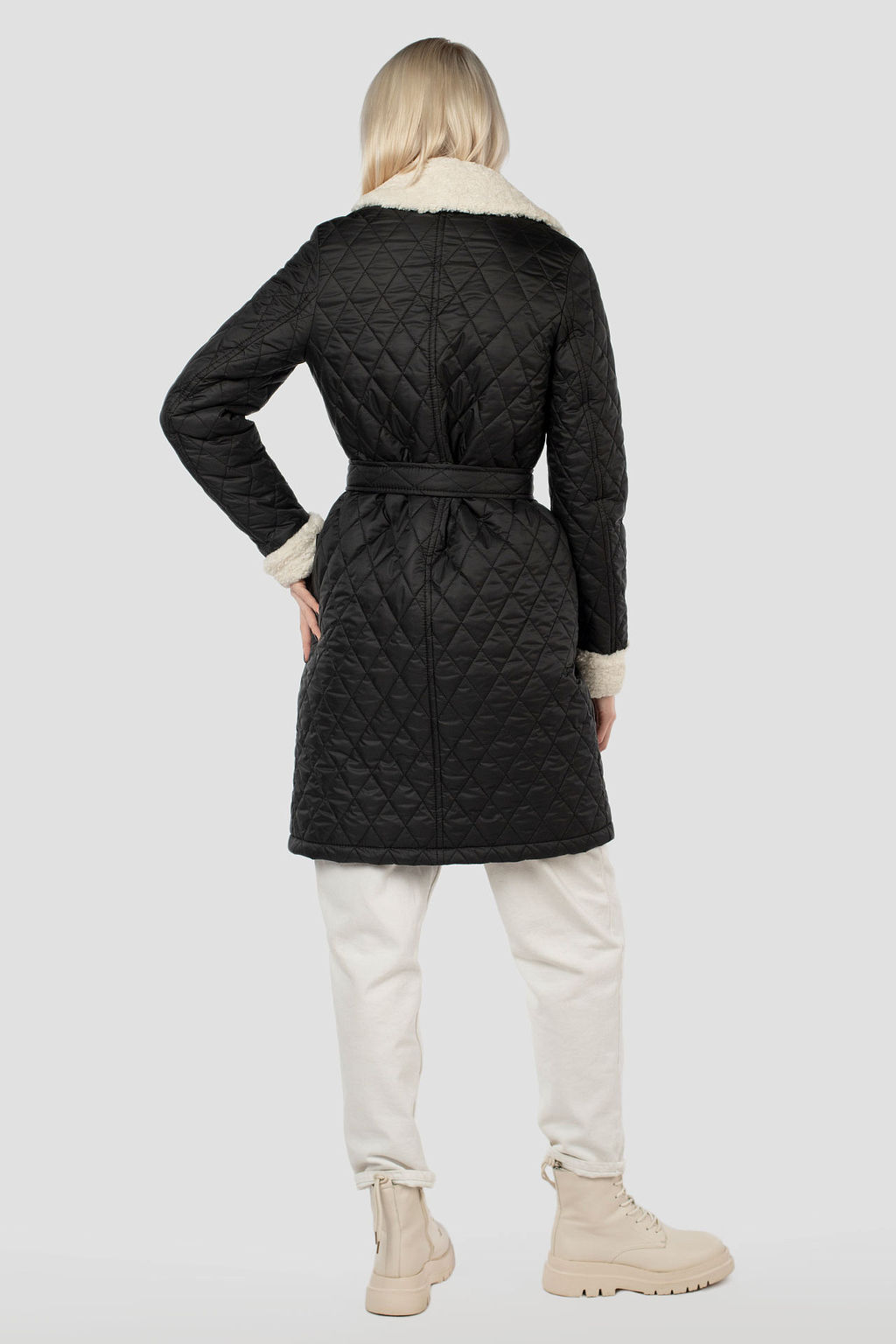 Куртка женская зимняя (пояс) - El podio фото 6