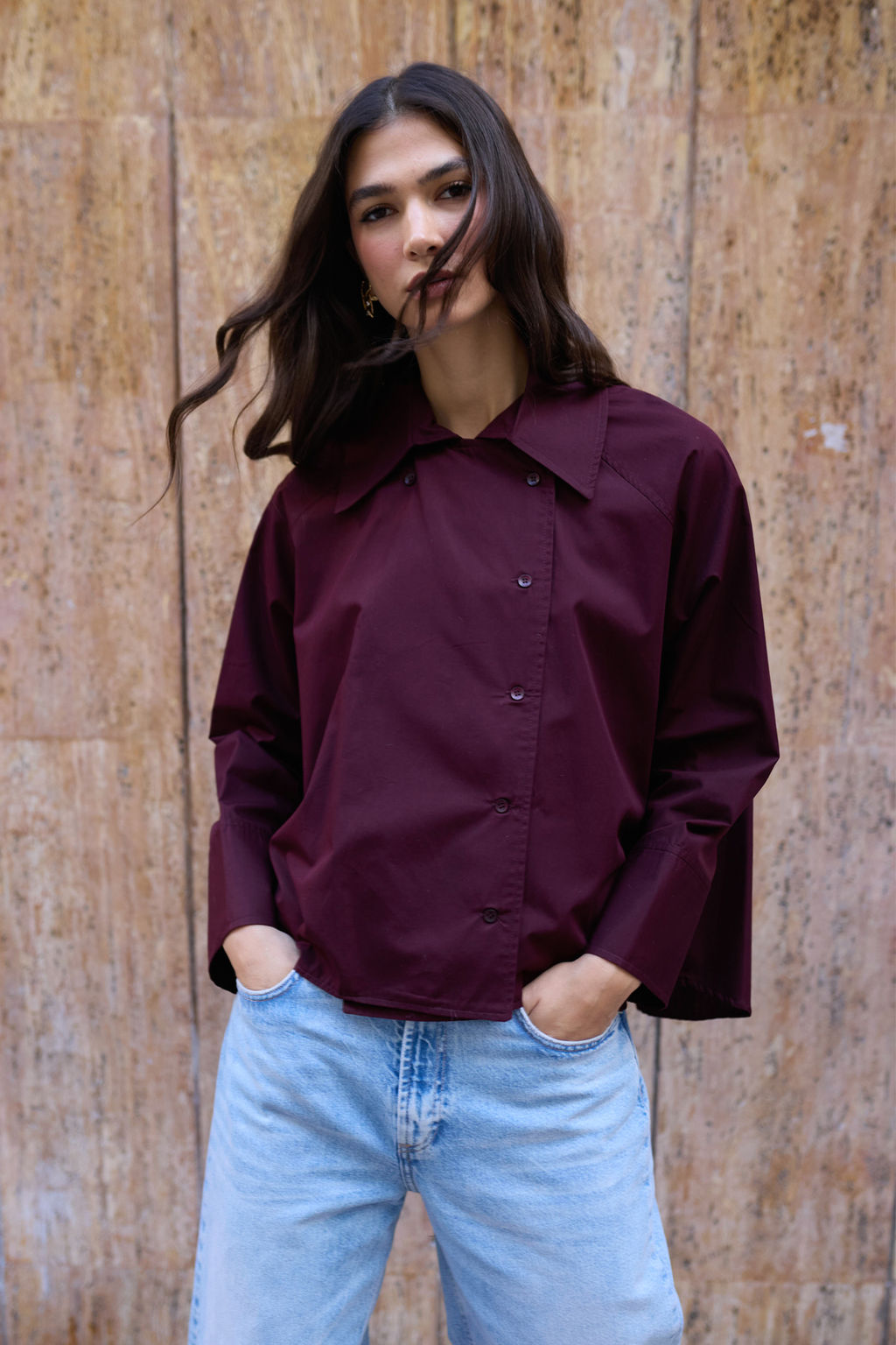 Murdum Kapama Detayl? %100 Pamuk Dokuma Gomlek TWOSS26GO00022 - Trendyolmilla фото 5