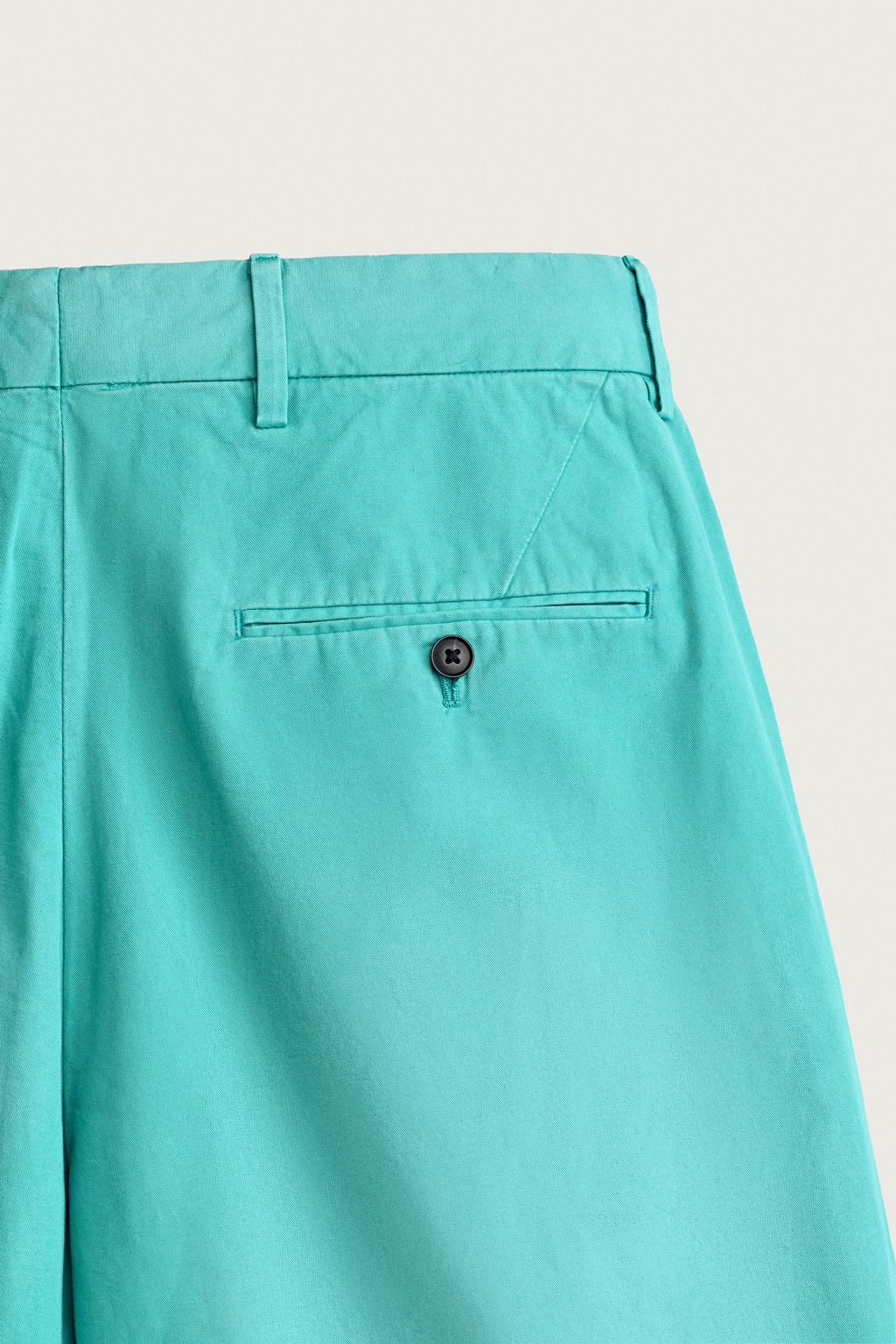 BERMUDA LAVADA RELAXED FIT PLIEGUES / Turquesa - Zara фото 9