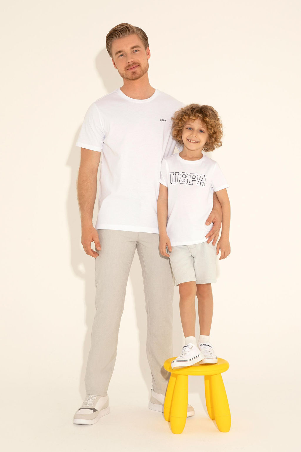 Футболка U.S. Polo Assn базовая белая из хлопка  фото 9