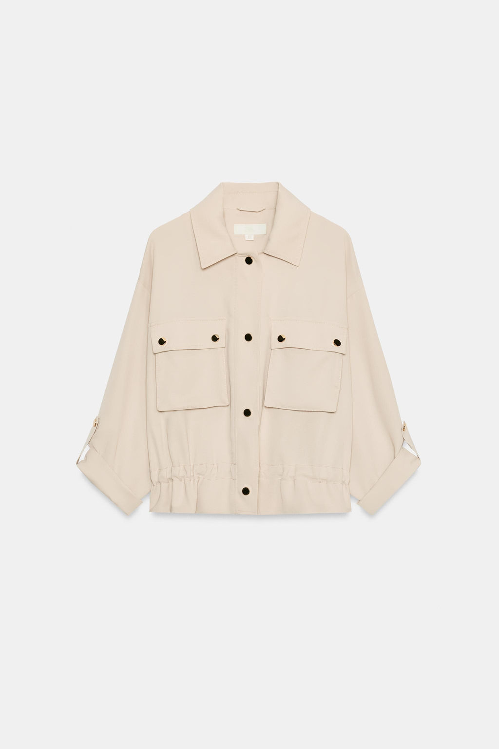 CHAQUETA SAFARI MANGA REMANGADA / Beige - Zara фото 6