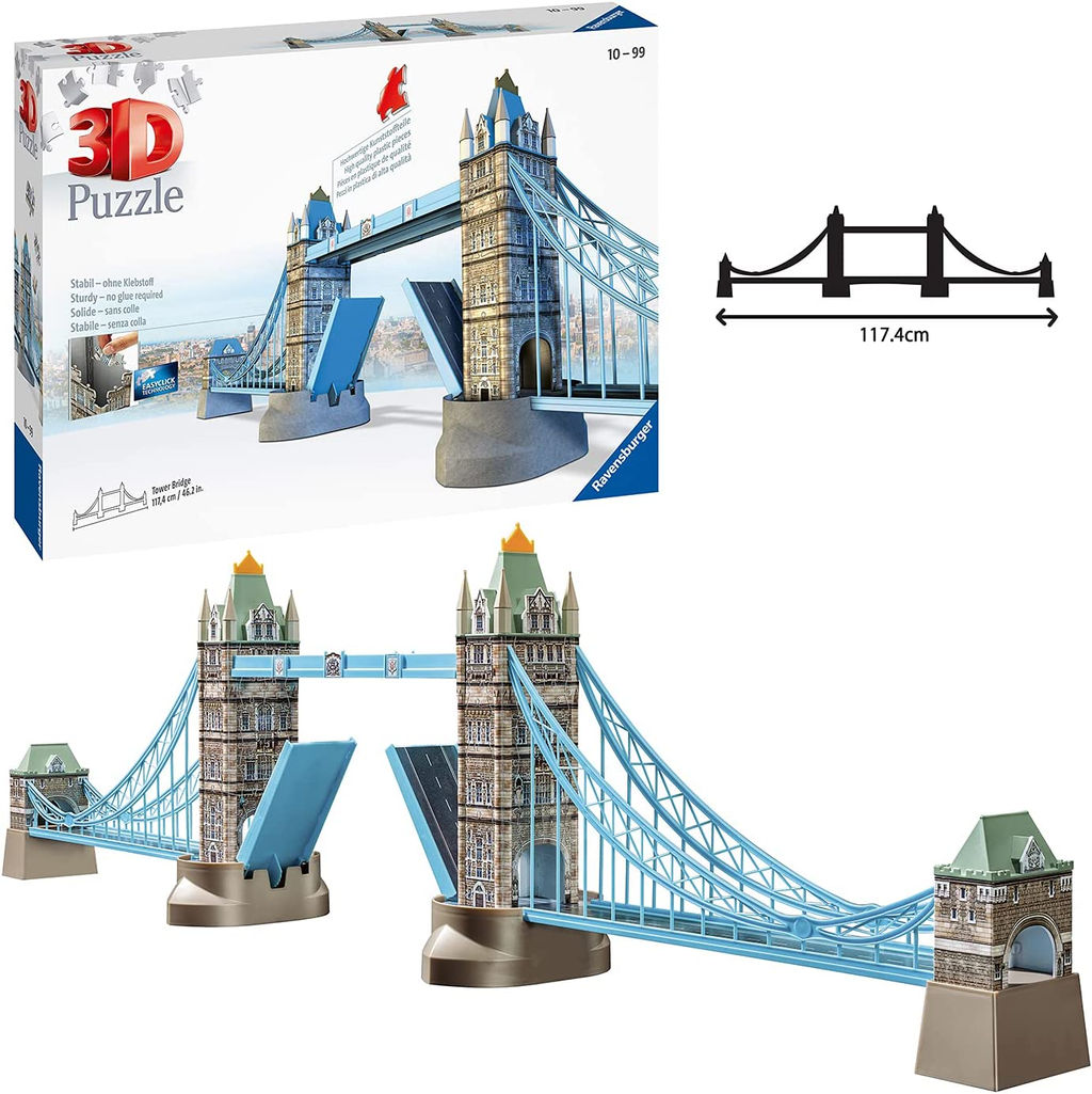 Ravensburger. Пазл карт. 3D 216 арт.12559 "Тауэрский мост"