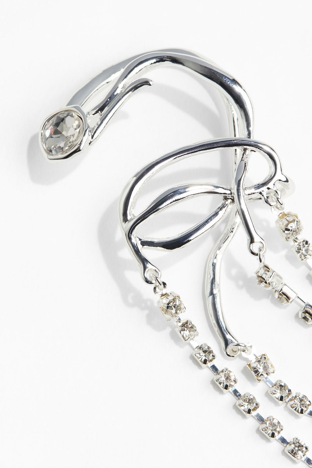 Ear cuff con colgante de strass - H&m фото 3