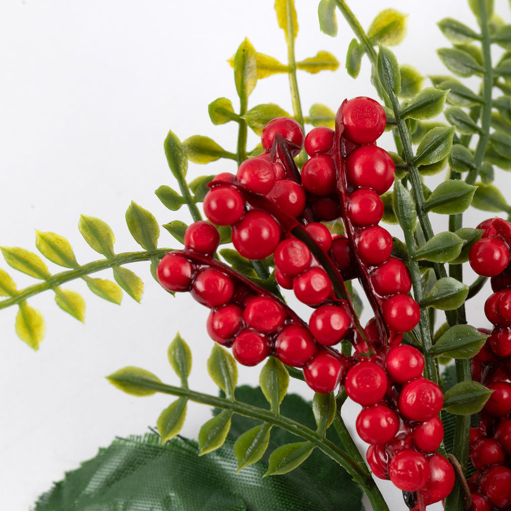 Blumentag VDD-131 Веточка декоративная с ягодами 6 х 1 шт. 17 см