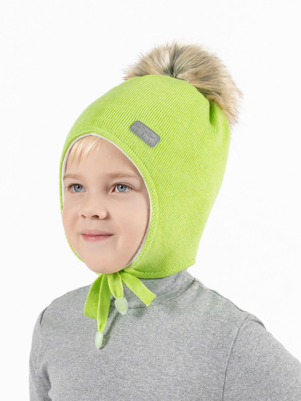 Шапка детская салатовая Ш-088 (48)