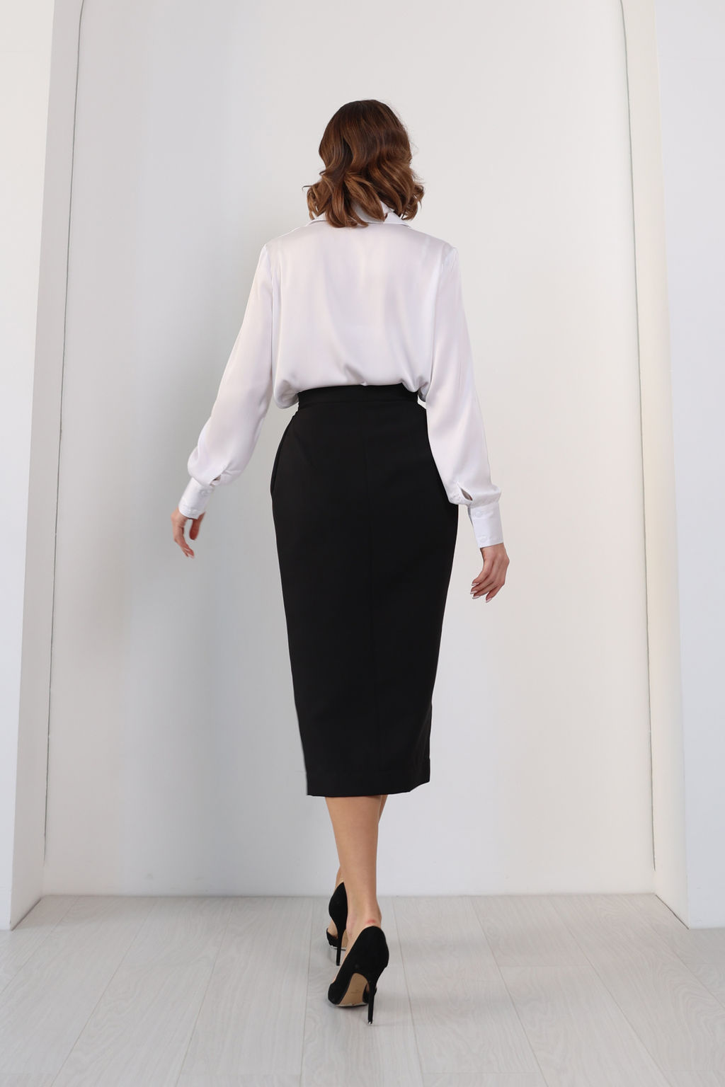 Юбка на запах с защипами на талии - Looklikecat фото 3