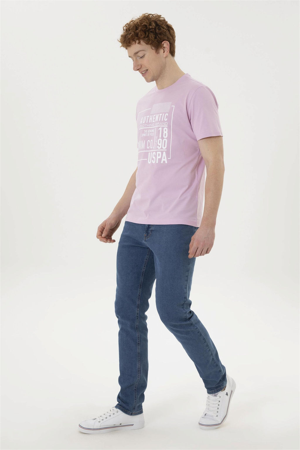 Мужская розовая футболка - U.s. polo assn фото 4