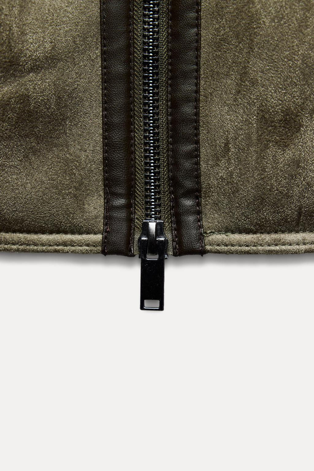 CONTRAST HOODED DOUBLE-FACED JACKET ZW COLLECTION - Zara фото 9