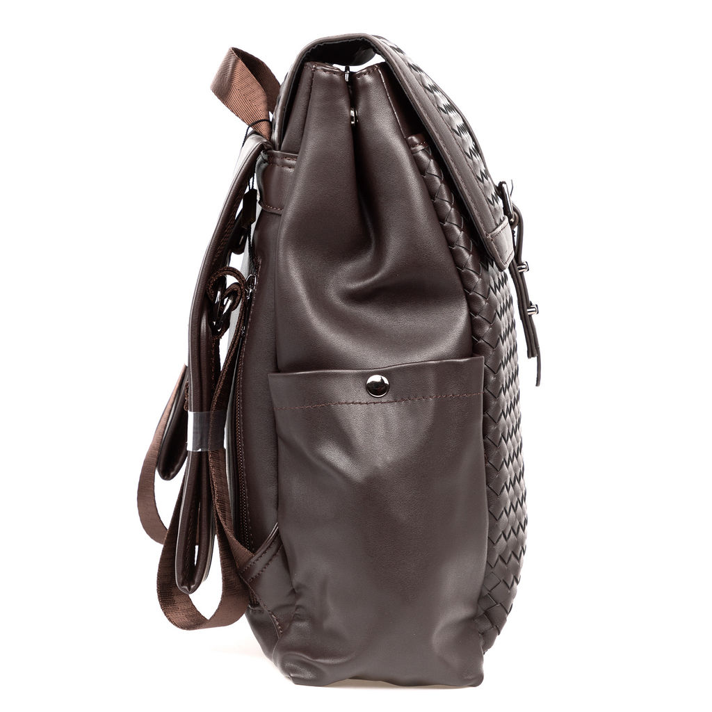 1258 brown, мужской рюкзак из экокожи Barcelo Biagi