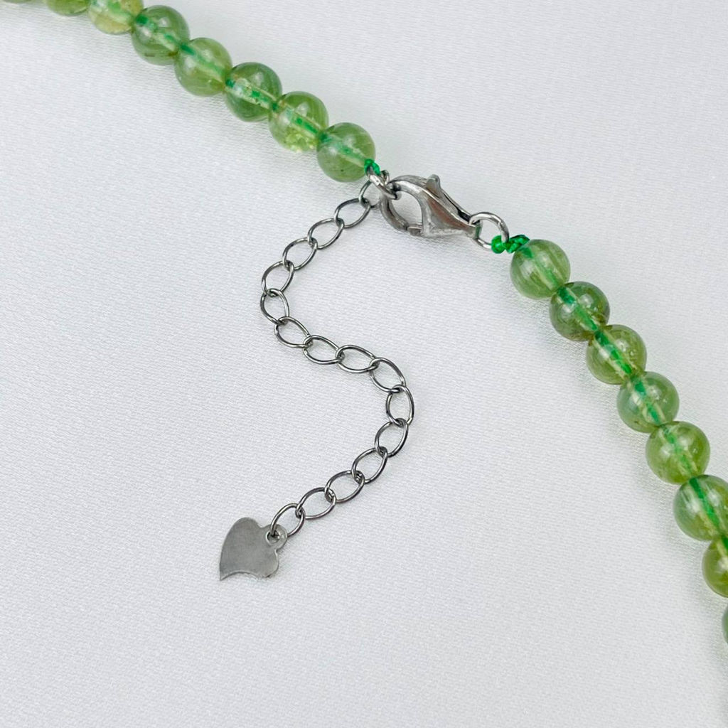 Бусы из зеленого Апатита 45 см +