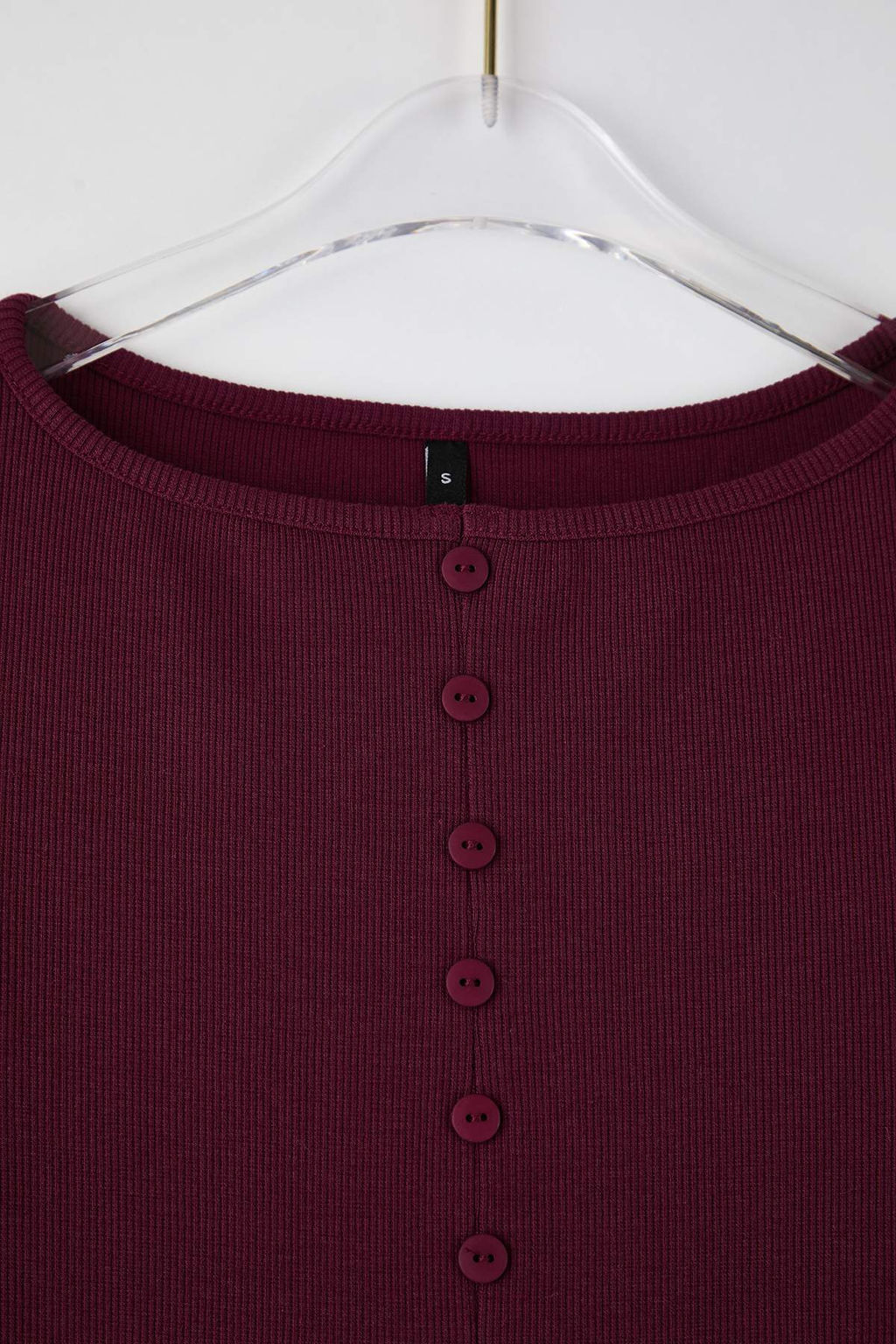 Murdum Dugme Detayl? Bisiklet Yaka Fitilli Esnek Regular Boy Orme Bluz TWOAW25BZ00030