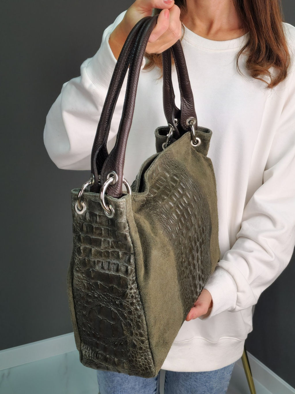 Сумка женская из телячьей кожи