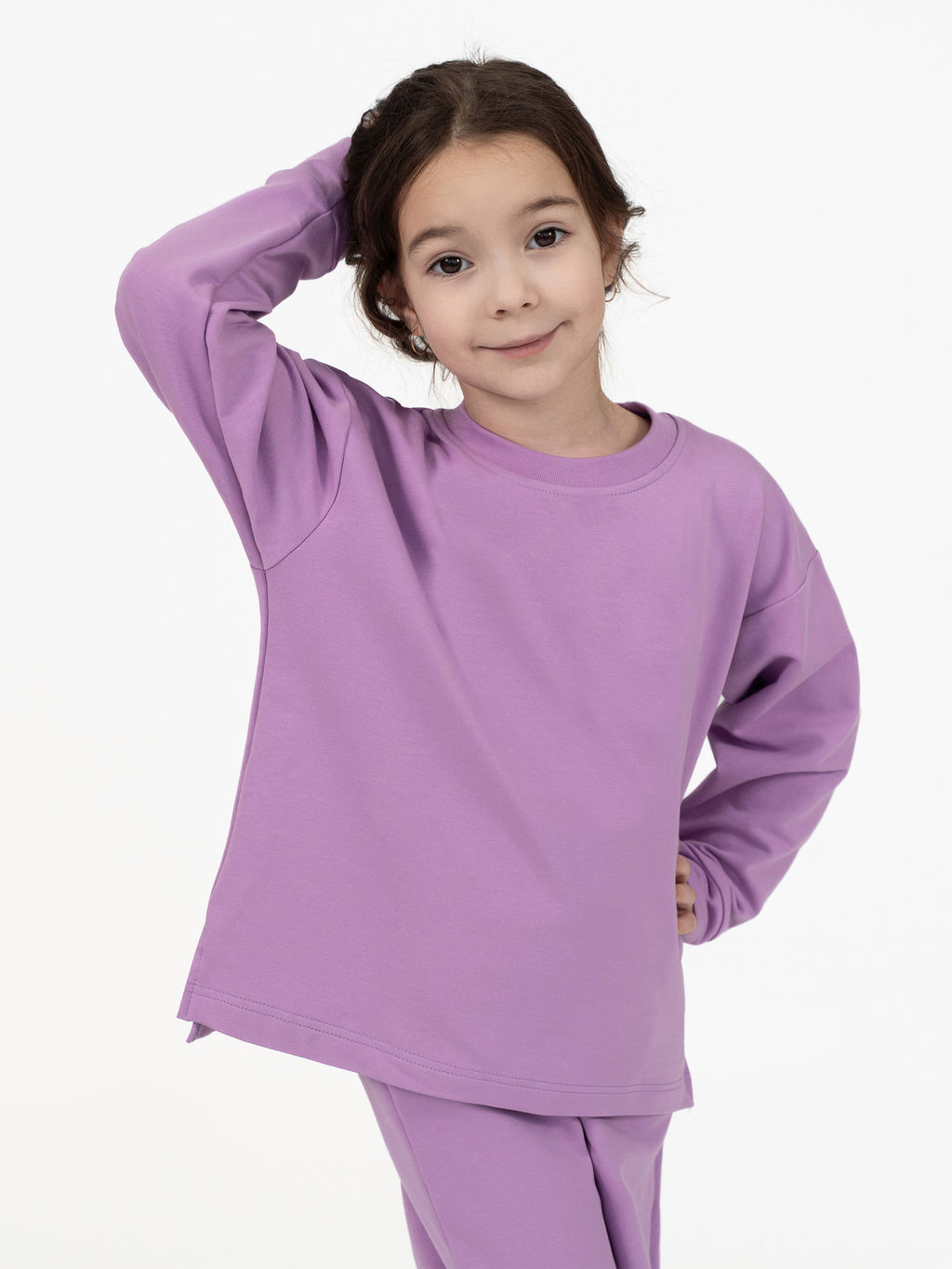 Костюм детский спортивный для девочки сирень 7065 (146)