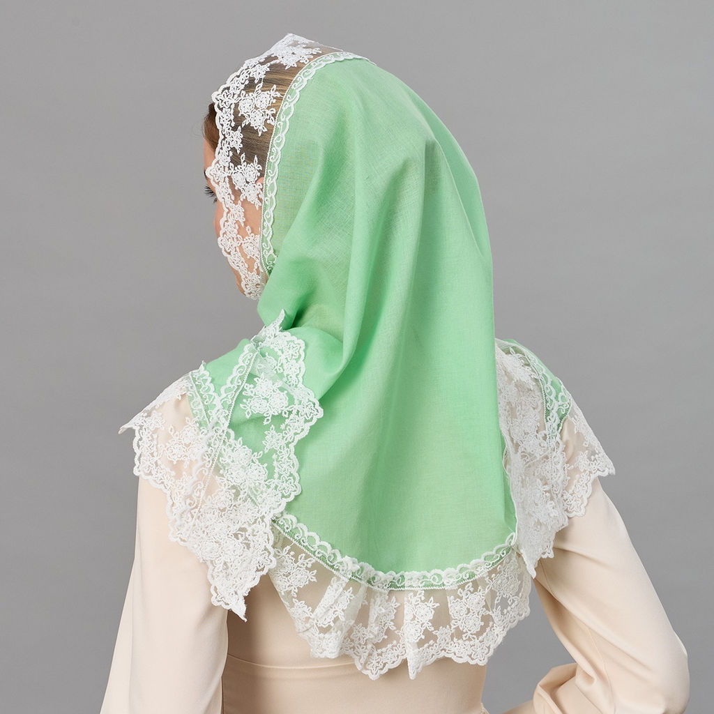 Косынка хлопковая 180 х 110 см - Мастерская ПОКРОВ фото 2