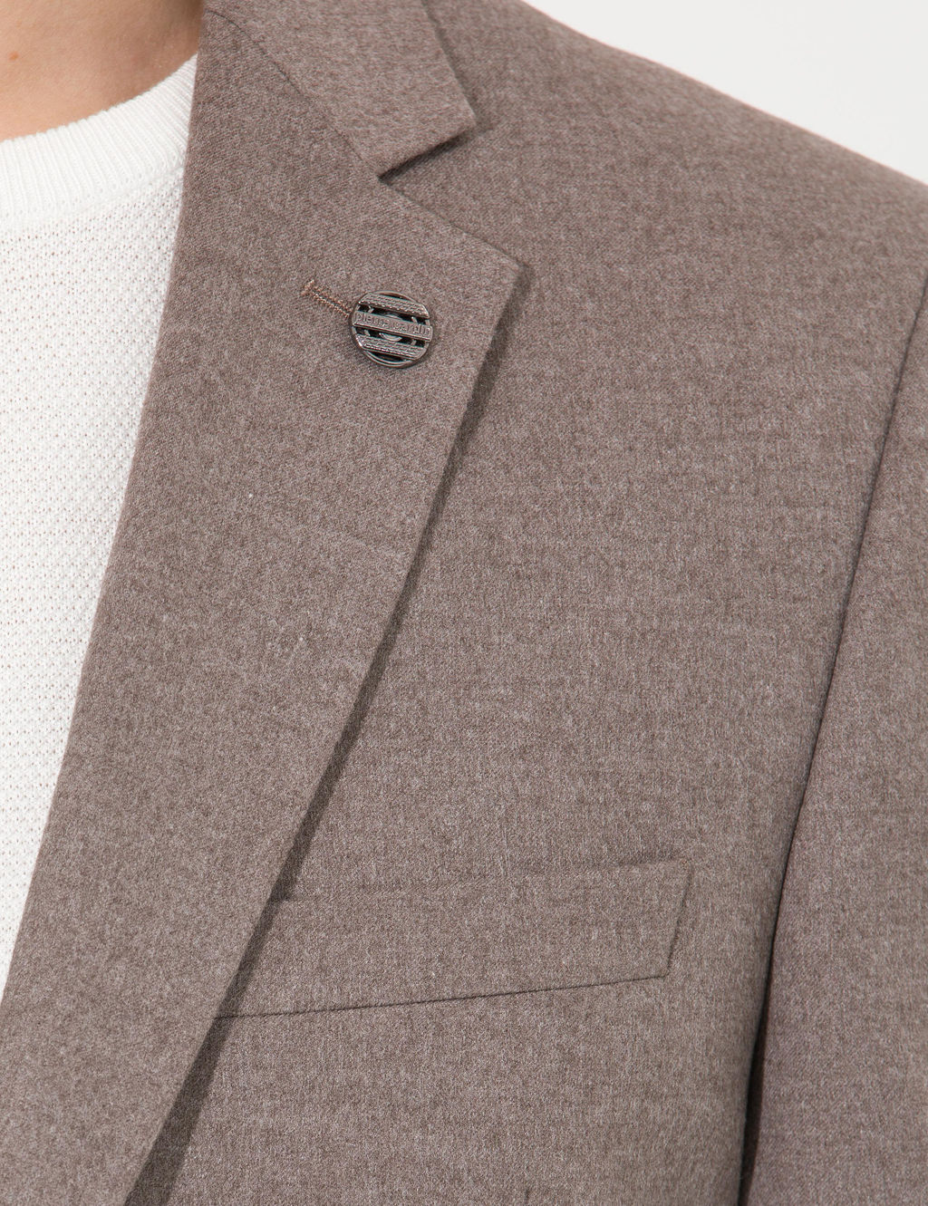 A__k Kahverengi Slim Fit Tak_m Elbise