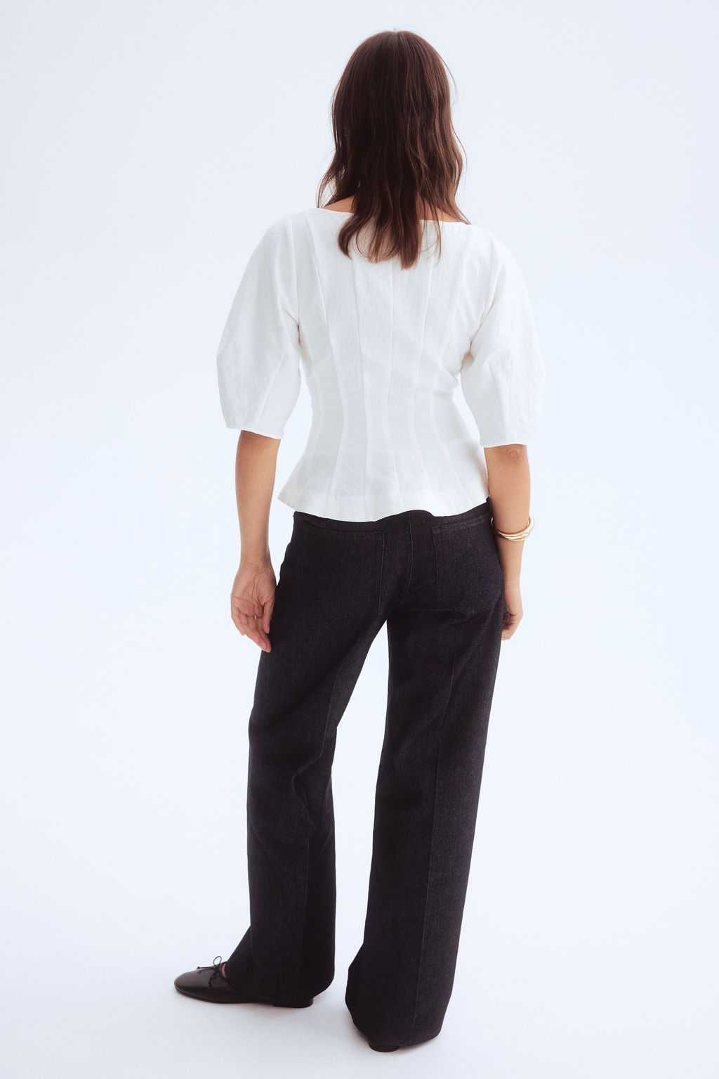 Blusa con escote en U - H&m фото 5
