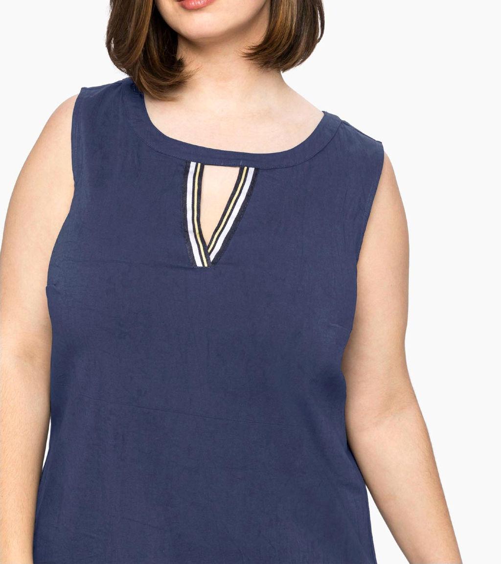 Платье, синее - Sheego фото 6