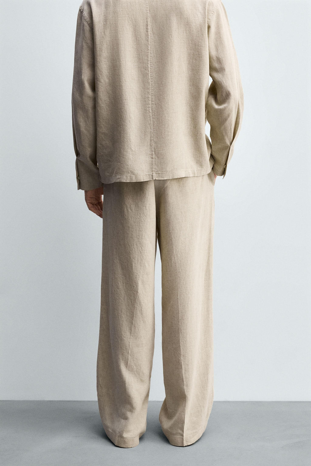 FLOWING LYOCELL-LINEN TROUSERS - Zara фото 3