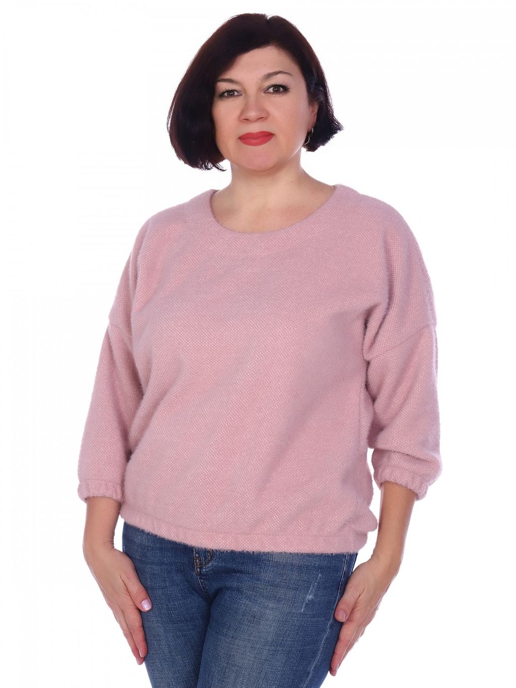 Б0766 Джемпер женский трикотажный розовый - АстраТекстиль фото 2