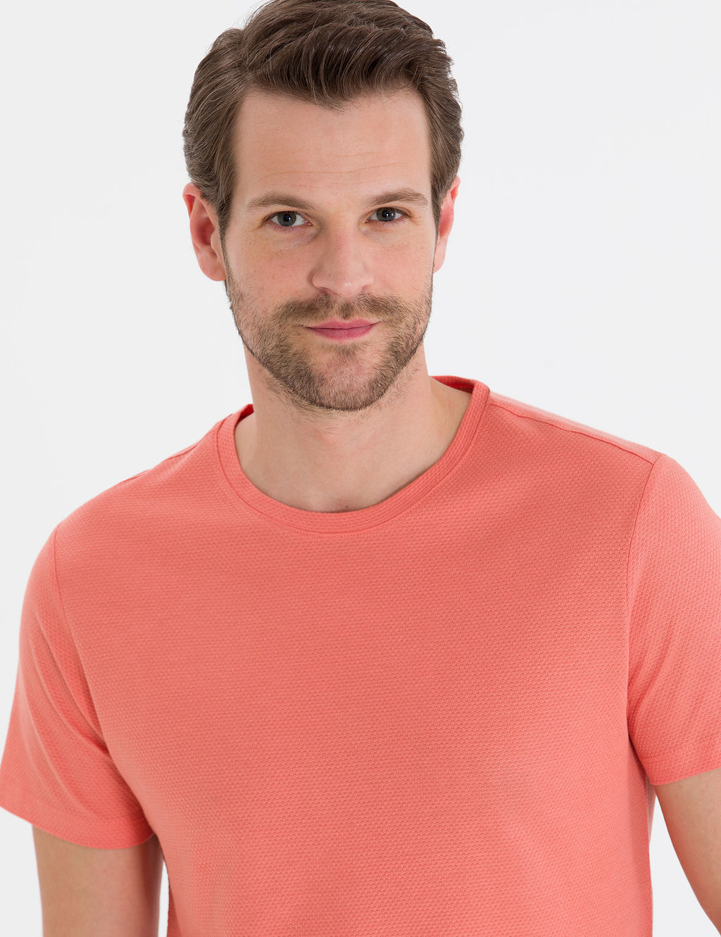Pembe Slim Fit Basic Ti__rt