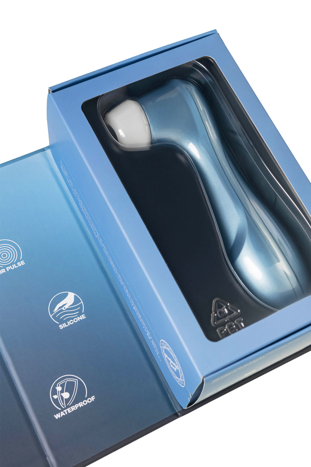 Вакуум-волновой бесконтактный стимулятор клитора Satisfyer PRO 2, силикон, голубой, 15 см  фото 14