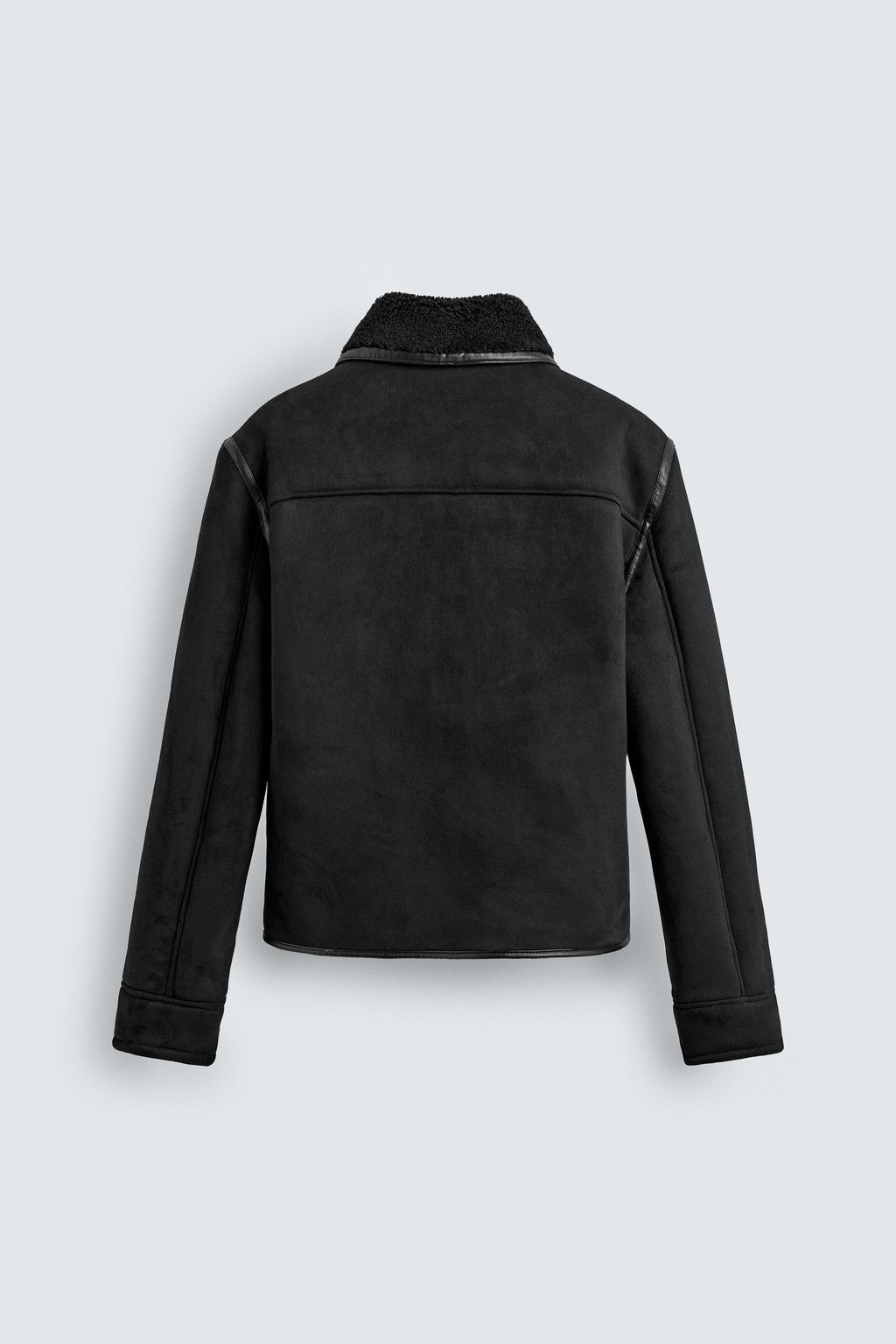 DOUBLE-FACED FAUX SUEDE JACKET - Zara фото 19