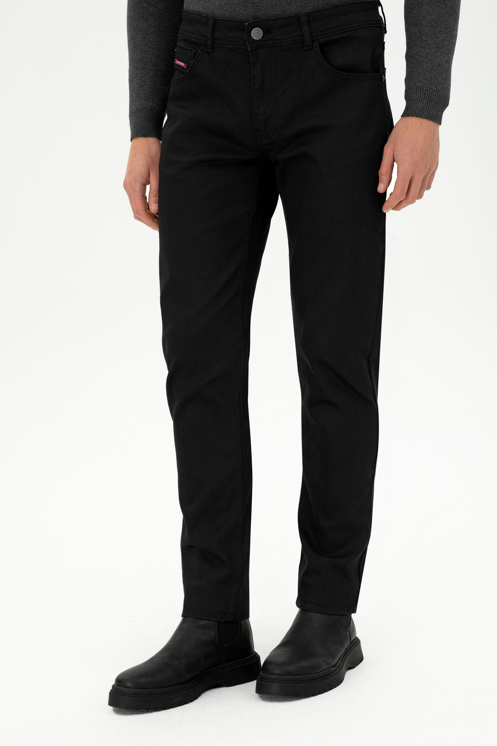 Мужские черные джинсовые брюки - U.s. polo assn фото 2