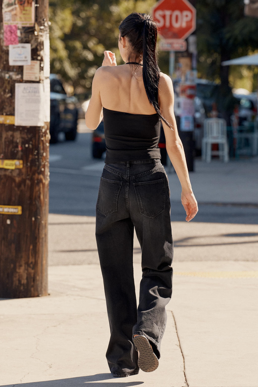 TOP HALTER PUNTO STRETCH / Negro - Zara фото 3