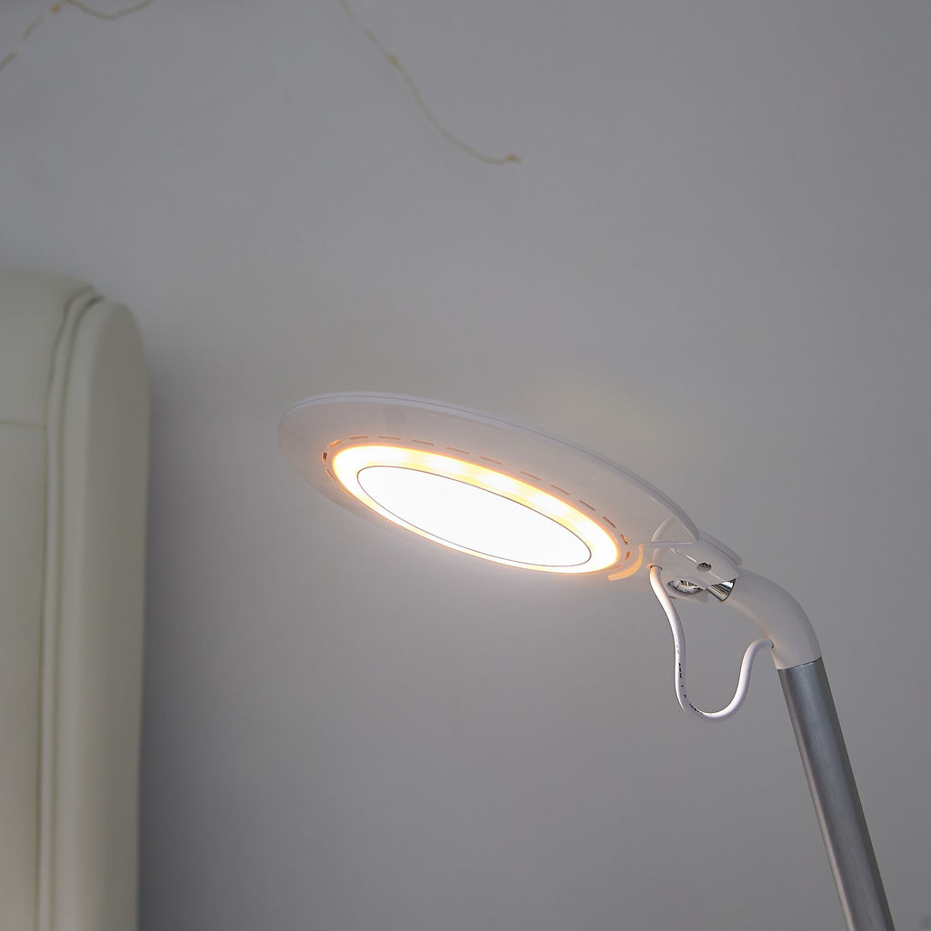 TLD-547 White/LED/400Lm/3300-6000K/Dimmer Светильник настольный, 8W. Сенсорный выключатель. Диммер. Белый. ТМ Uniel
