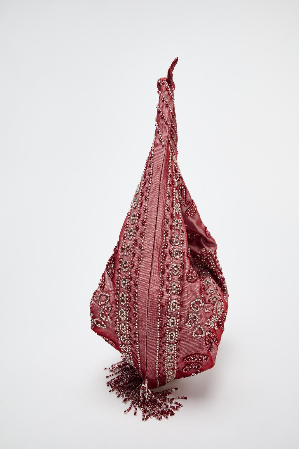 BEADED FABRIC BAG - Zara фото 4