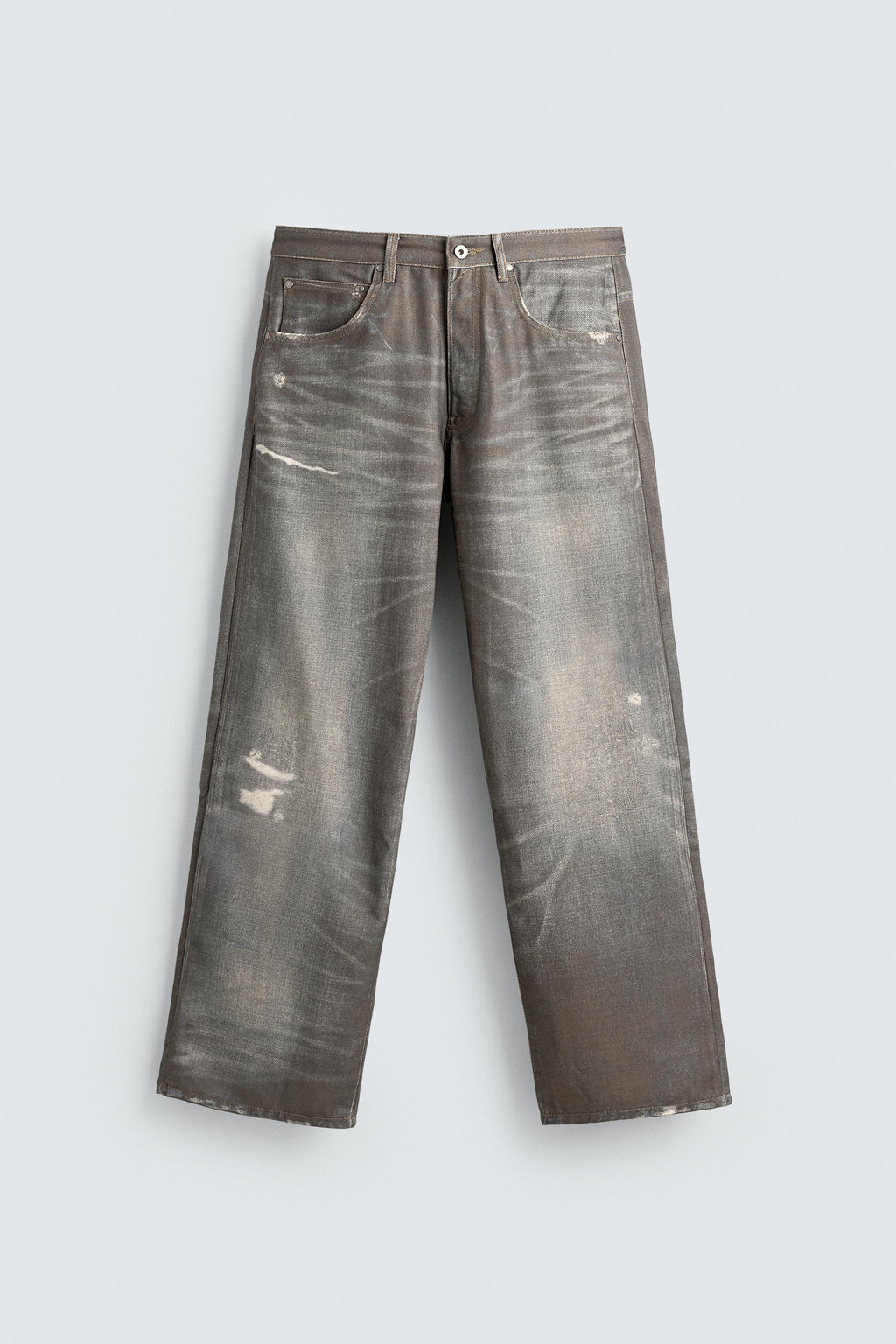 PRINTED BAGGY FIT JEANS - Zara фото 7