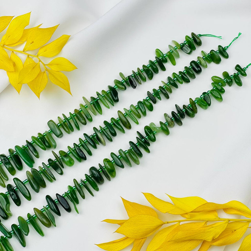 Бусины для украшений из Нефрита крошка