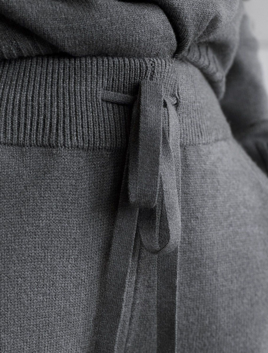 Прямые брюки из пряжи с кашемиром