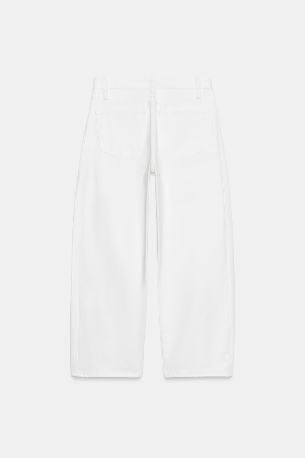 JEANS ZW COLLECTION ANKLE RELAXED TIRO MEDIO / Blanco - Zara фото 13