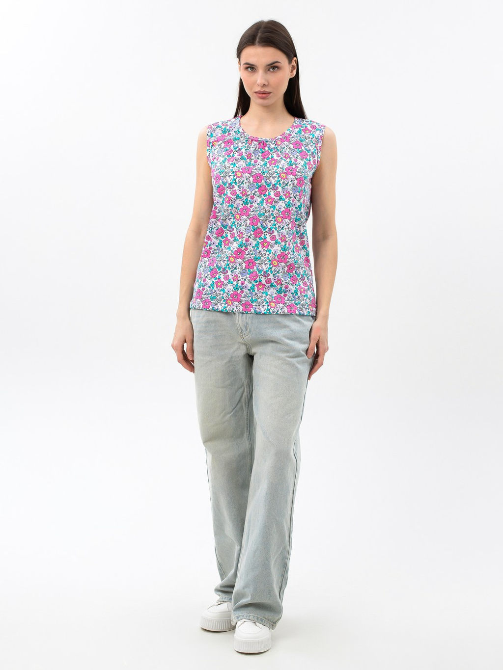 Майка Летнее признание мультиколор/цветы