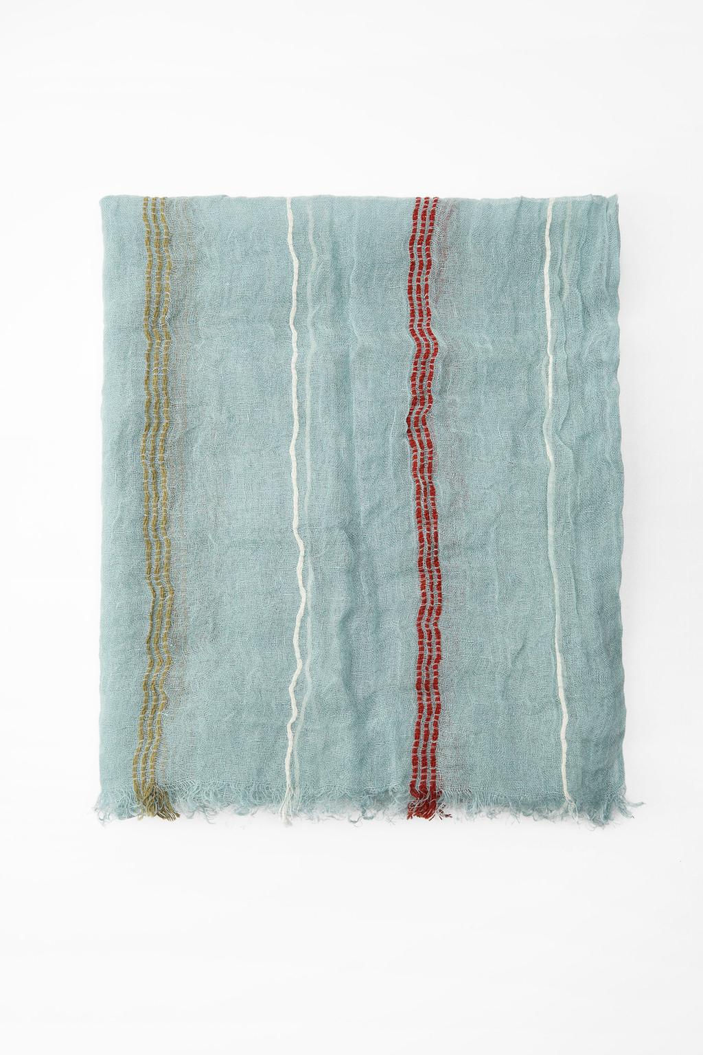 STRIPED LINEN BLEND SCARF - Zara фото 4