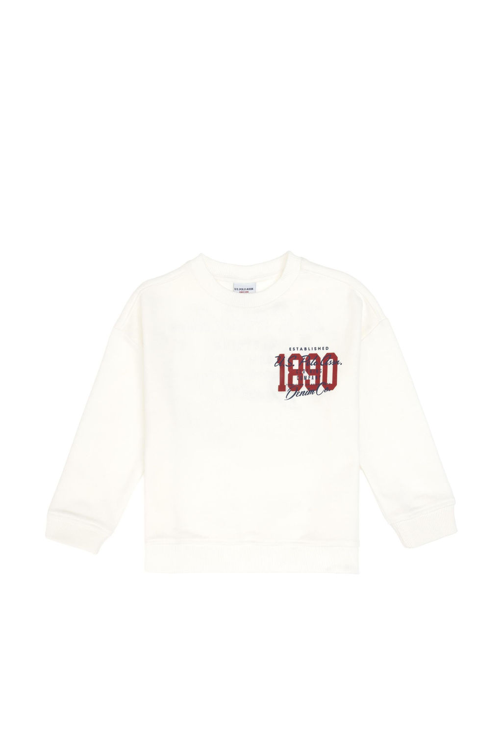 Erkek _ocuk Ekru Bisiklet Yaka Sweatshirt - U.s. polo assn фото 2