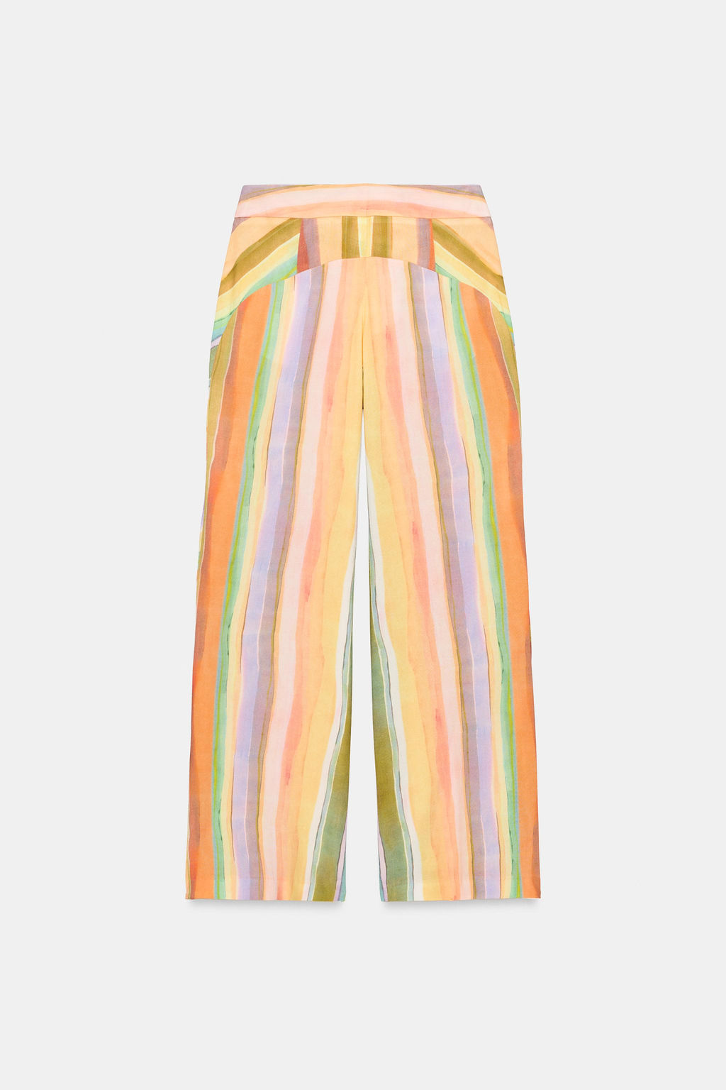 PANTAL?N ANCHO RAYAS / Multicolor - Zara фото 9