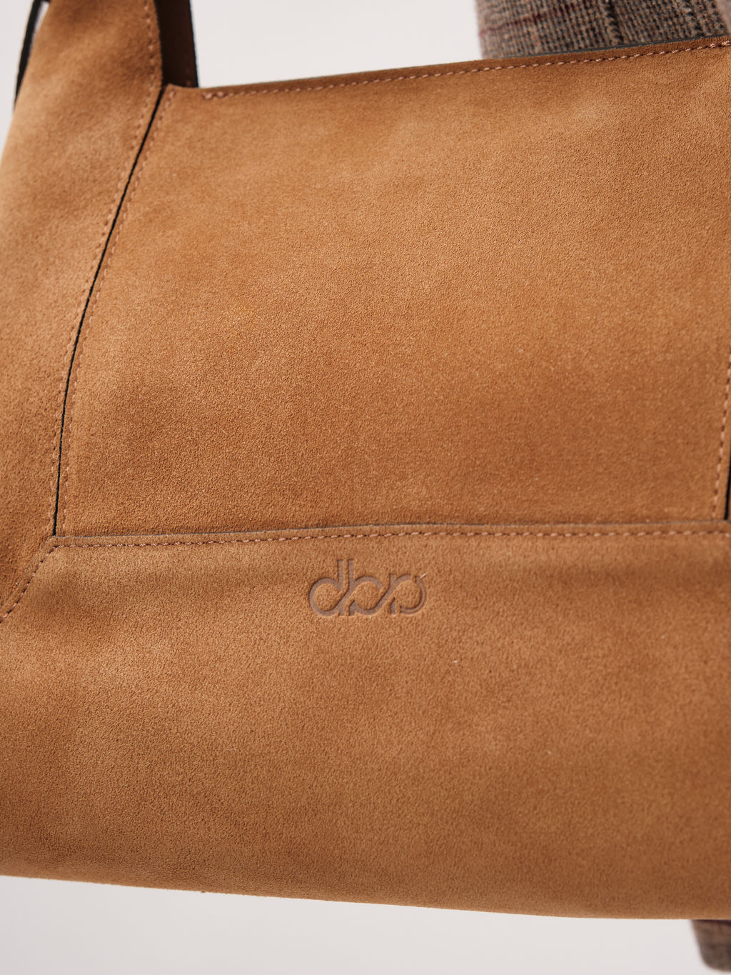 Замшевая сумка Mosaic DBR 31376 светло-коричневый  фото 8