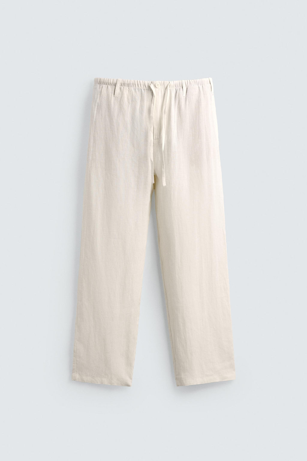 100% LINEN RELAXED FIT TROUSERS - Zara фото 6