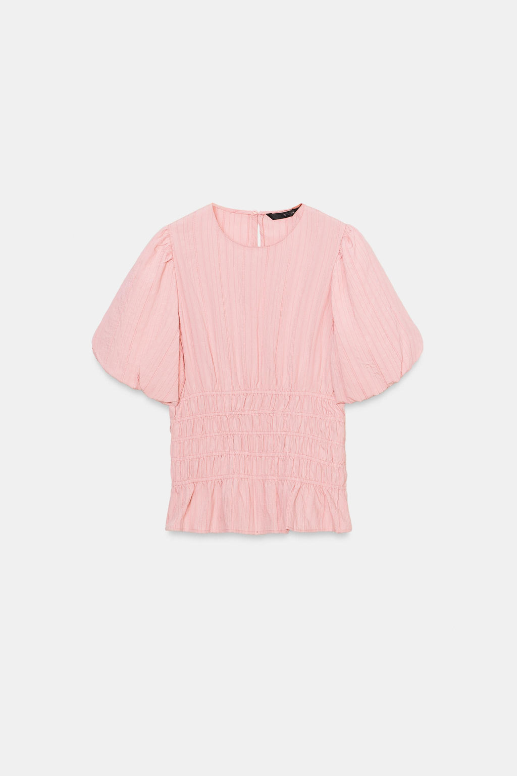 SMOCKED PUFF SLEEVE TOP - Zara фото 7