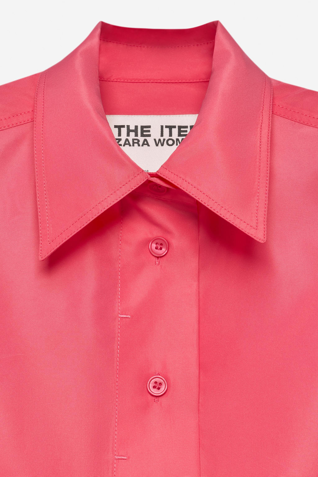 CAMISA BOLSILLOS - THE ITEM ZARA WOMAN / Rosa  фото 8