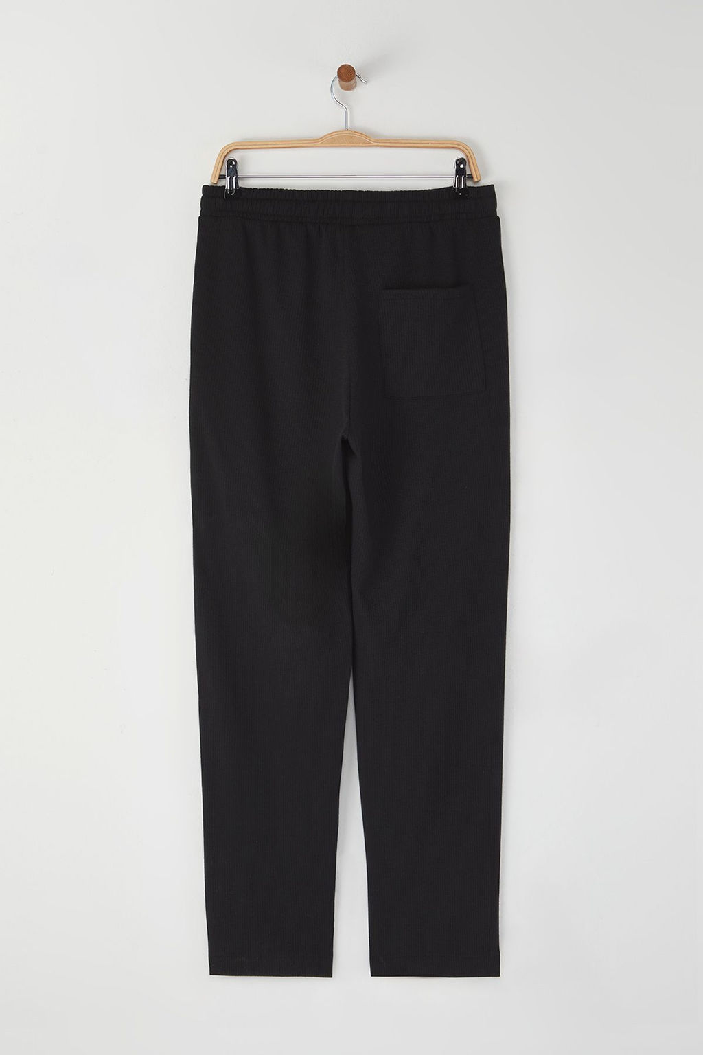 TRENDYOL MAN Siyah Rahat Kal?p Dokumlu Kaskorse Esnek Orme Kumas Pantolon TMNSS25PL00005 - Trendyolmilla фото 8