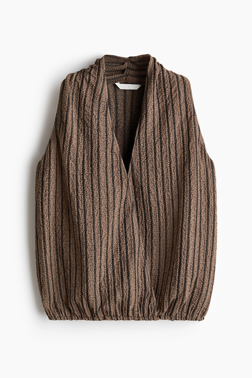 Top efecto arrugado con escote en V - H&m фото 3