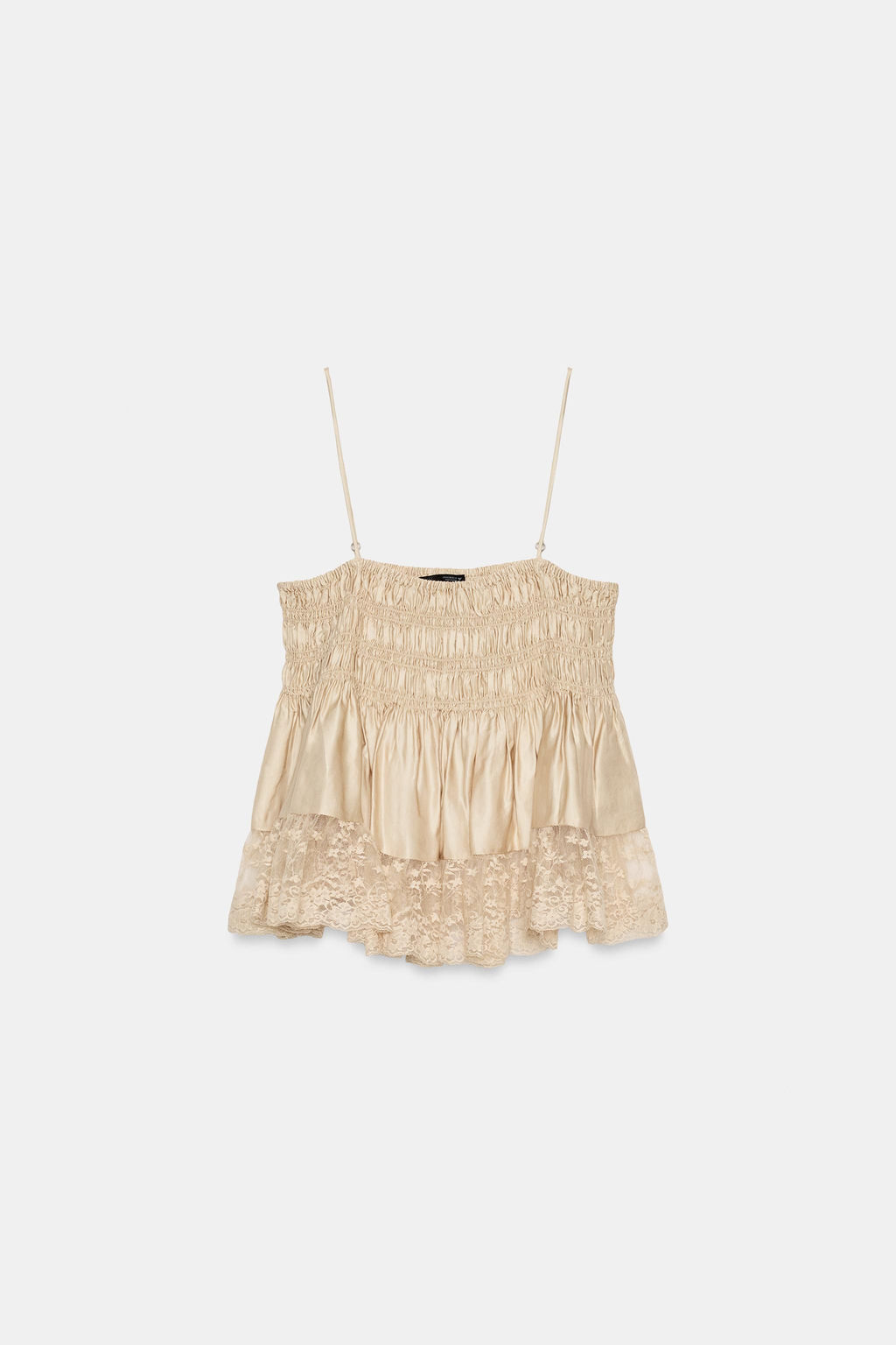 TOP SATINADO ENCAJE / Vis?n - Zara фото 8