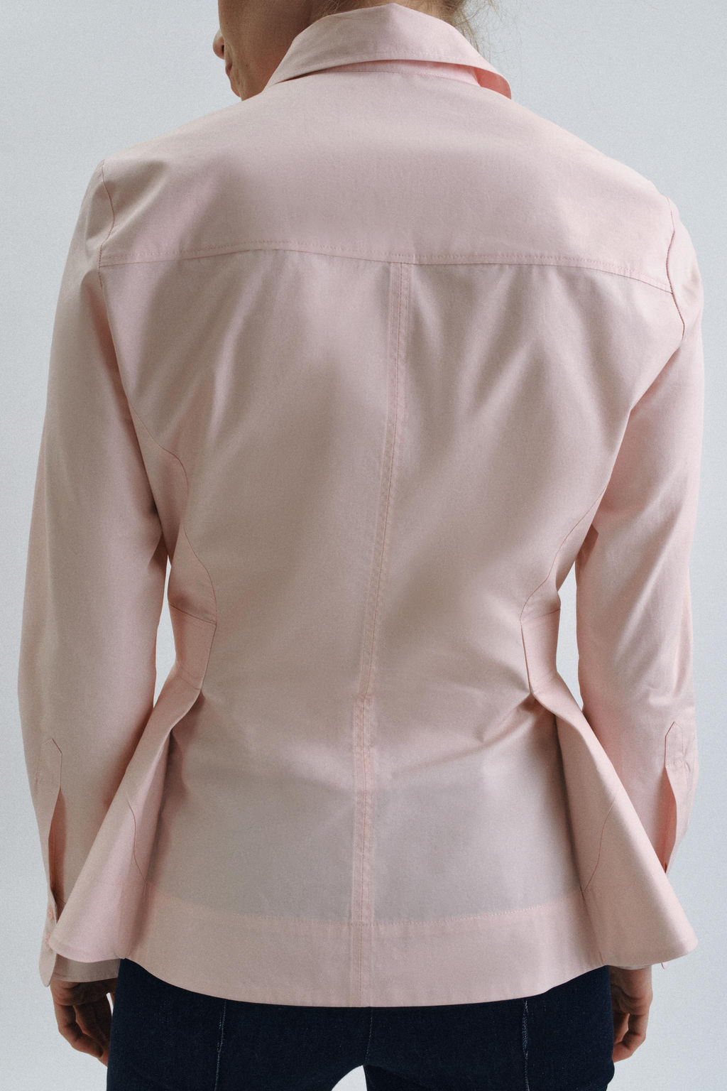 CAMISA POPEL?N PEPLUM ZW COLLECTION / Rosa - Zara фото 3