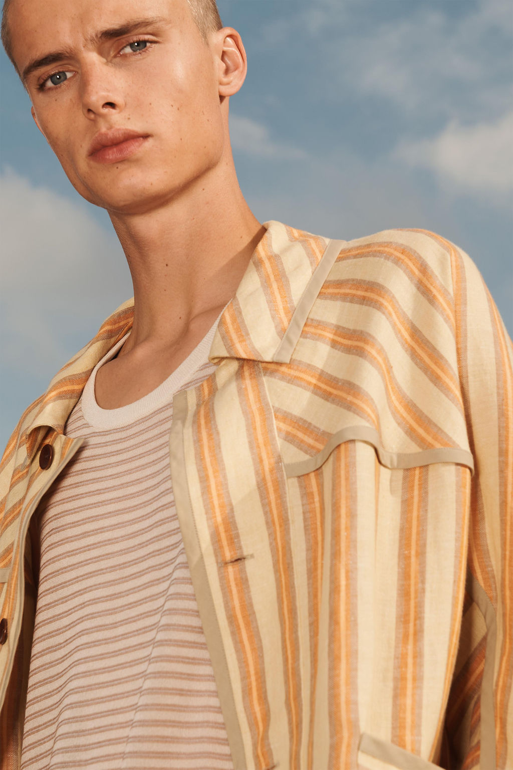 STRIPED LINEN JACKET - LIMITED EDITION - Zara фото 3