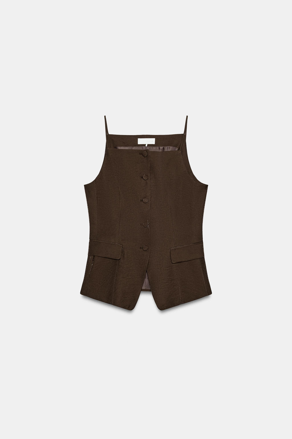 CHALECO EFECTO BRILLO / Marr?n - Zara фото 7