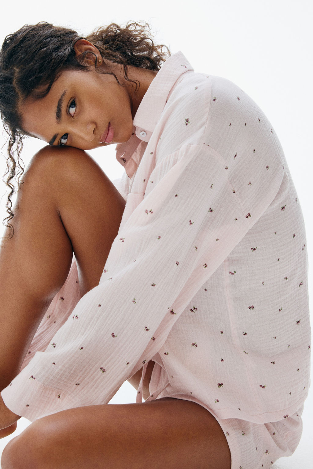 Camisa y pantal?n corto de pijama - H&m фото 13